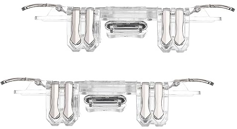 MECCANIXITY Gaming Trigger Mobile Game Controller 1 Pair Six-Finger Linkage Fire Key High Sensitive Clear for 4.7-6.5 Inch Cell Phone