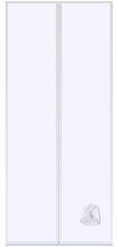 Türabdichtung für Mobile Klimagerät, Hot Air Stop Mit Reißverschluss, Mit Abluftschlauch Verlängerung， zum Klimaanlagen, Wäschetrockner, Ablufttrockner, zum Anbringen an Türen (90 * 210cm)