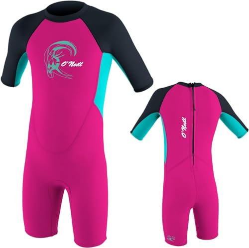 O'Neill Shorty Toddler Reactor Spring Kinder Neopren Neoprenanzug Schwimmanzug PINK 2 Jahre