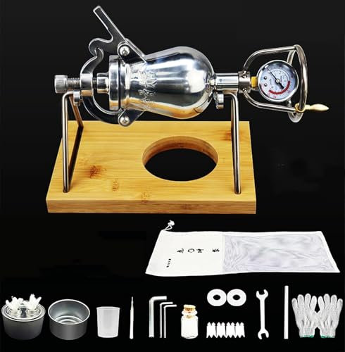 MáQuina Palomitas MaíZ Manual, Palomitas MaíZ Tradicionales Chinas, MáQuina Palomitas MaíZ Alta PresióN, Mini CañóN Palomitas MaíZ Acero Inoxidable(100ml)