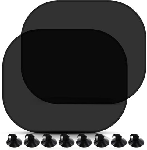 Sonnenschutz Auto Baby, Universeller Auto Sonnenblende mit UV Schutz, 44x35cm Sonnenblende mit 8 Saugnäpfen, Universal passend für die meisten (99%) Autos