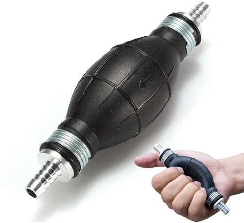 Esshogo 8 mm Fuel Primer Pump, Gas Fuel Diesel Water Liquid Car Garden Pump, Fuel Line Pump Primer Bulb, pompa carburante manuale, pompa benzina manuale