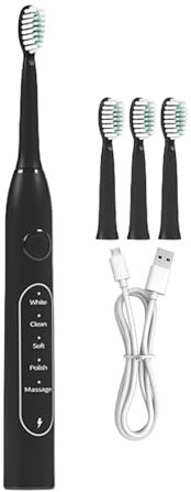 Cepillo Eléctrico,Cepillo Eléctrico Recargable - Herramienta De Limpieza Bucal Portátil Para Uso En El Hogar, Durante El Día, En Viajes, Campamentos Y Bajo La Ducha