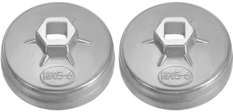 QUARKZMAN Llave Para Filtro De 82.5X41 75mm 1/2 De Aluminio 2 Piezas|Aceite 12 Canales x AnxAlxDI Cuadradillo De Tipo Copa Herramienta De Extracción De Filtro Métrico Para
