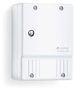 Steinel interrupteur crépusculaire NightMatic 3000 Blanc – Capteur crépusculaire pour un éclairage automatique les nuits