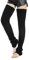 Leotruny Women's Winter Thick Knit Extra Long Thigh High Leg Warmers, C01-black, Medium