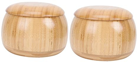 Contenedor de almacenamiento de ajedrez 1 par Go Jar Go Elementos de juego Cuenco de almacenamiento Madera caqui Backgammon Bambú Go Bowl Go Game