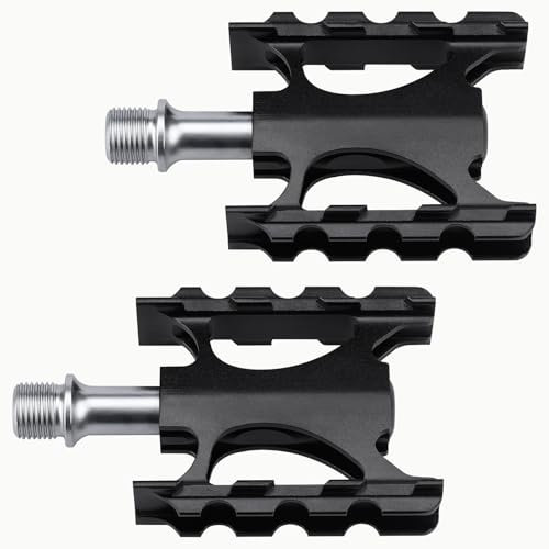 Altamejor Fahrradpedale 9/16 Zoll rutschfest Aluminiumlegierung Plattformpedale Leicht und Kompakt Pedale für Mountainbike BMX E-Bike Rennrad Stadtrad