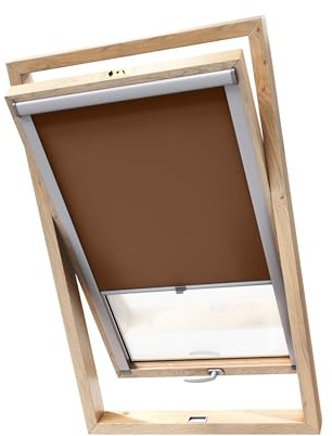 Stylo Estor Opaco para Ventanas De Tejado – para Ventanas FAKRO - 100% Opacidad - Aluminio para Ventanas FAKRO – Aislamiento Térmico – Protección Solar - Marrón FAKRO 94/140