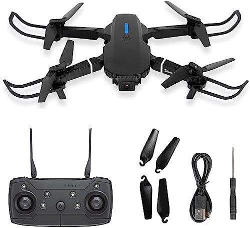 Drohne Mit Kamera 4/8K Erwachsene Kinder Mini Drohne Spielzeug Im Freien Bürstenloser Motor Rc Drone Wifi Drone Antenne Fotografie Quadrocopter Drone Mit Kamera (Schwarz)