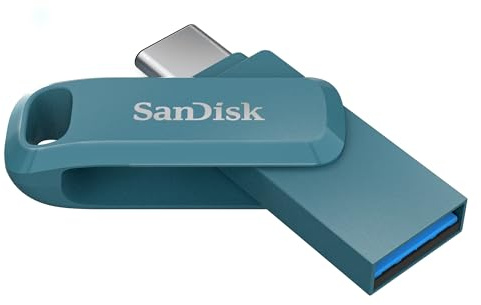 SANDISK Ultra Dual Drive Go, Memoria Flash 1 TB (con conectores USB Type-C y Type-A reversibles, para Android móviles, Tabletas, Macs y Ordenadores, hasta 400 MB/s) Navagio Bay