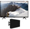 TGDGFKIAS écrans de télévision Anti-éblouissement, Include 1Pcs TV Film -and 1Pcs TV Cover - Weatherproof Dust-Proof for LCD, LED, 4K OLED & QLED HDTV(60 (1338 * 756))