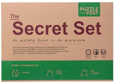 Unique Escape Room In An Envelope | Great For Groups - Families & Friends | Perfect For Games Night | Escape Room In A Box | Puzzle Mystery Game - The Secret Set