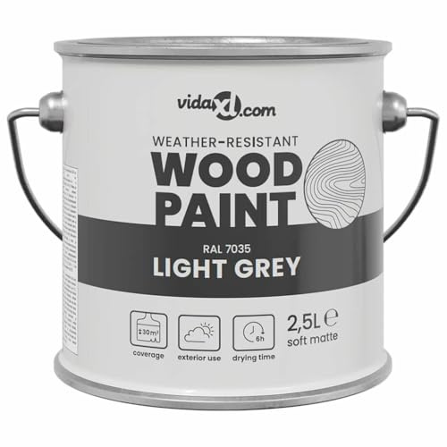 vidaXL Exterior Paint - A robust wood coating that is weatherproof and is great for gardens, patios and the protection of wooden fences.