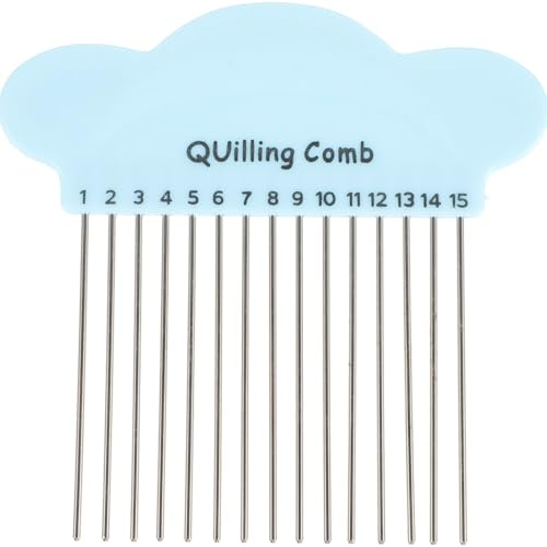 NOLITOY Paper Quilling Comb Strumento DIY Compatto per Artigianato Carta e Leggero per Creare Motivi Personalizzati Accessorio per Amanti del Quilling e Regalo Creativo Colore Casuale