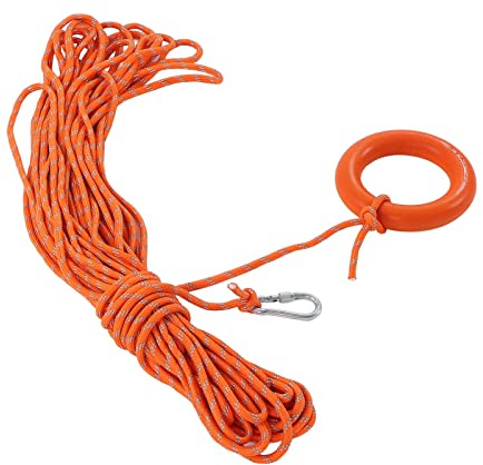 RASTKY Corde Flottante Corde de Sauvetage de Sauvetage Flottante 30 Mètres de Lancer Réfléchissante Professionnelle Sauveteur Natation Canotage Sac de Jet d'eau