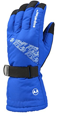 Manbi Kids Motion Ski & Snowboard Glove (Olympic Blue Digital, 11/12 YRS)