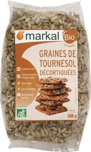 MARKAL Graines de tournesol décortiquées 500G Bio -