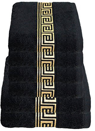 Julie Julsen Handtuch Set 2X Duschtuch 4X Handtuch Schwarz-Gold/in 23 Farben erhältlich weich und saugstark
