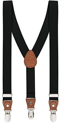 BomGuard Bretelle per Bambini – regolabili – altezza ca. 90–125 cm – Nero