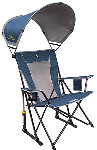 GCI Outdoor Sunshade Rocker Outdoor Rocking Chair with Canopy