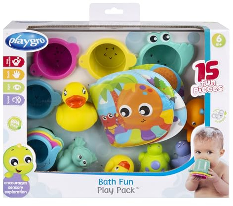 Playgro Set regalo di giocattoli da bagno 15 pezzi.