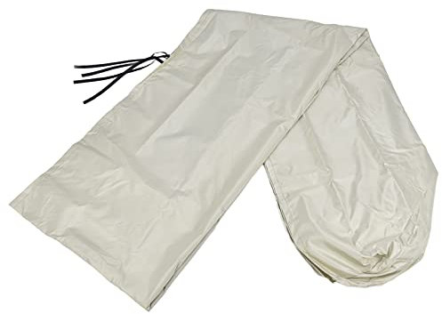 Sluffs Outdoor-Teleskop-Überdachung, Staubschutz, Terrassenschirme, 210D Oxford-Stoff, Wasserdicht, Sonnenschutz, Markisenschutzhülle, Beige(254*30.5*21.6cm)