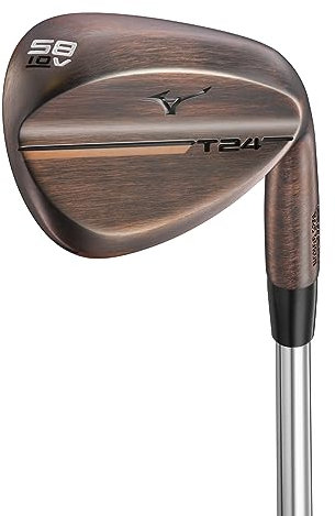 Mizuno T24 Denim Copper Club de Golf pour Hommes, Droite/Acier/Calage, 58 Degrees / 10 Bounce