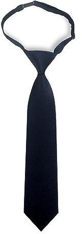 HOTMNTY Krawatte Kinder Jungen,Jungen Clip Krawatte,Vorgebundene Krawatten für Jungen,Verstellbare Kinder Vorgebunden Krawatte,Lain Farbige Formale Krawatte,für Formelle Schuluniformen (Marineblau)