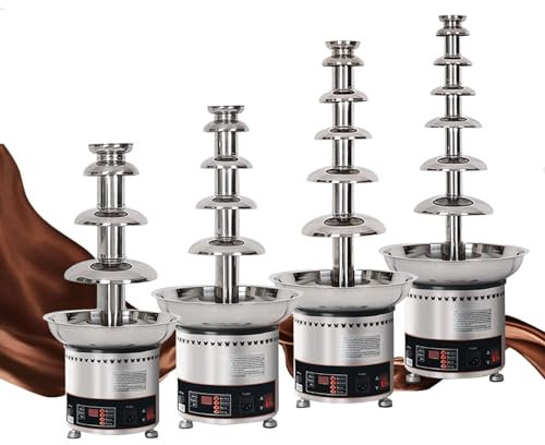 Macchina Per Fontana Di Cioccolato Di Grande Capacità, Cascata Per Fonduta Di Cioccolato Commerciale A 4/5/6/7 Livelli Con Controllo Della Temperatura, Scaldasalsa Per Attrezzature Per Bu(Size:7 Tier)