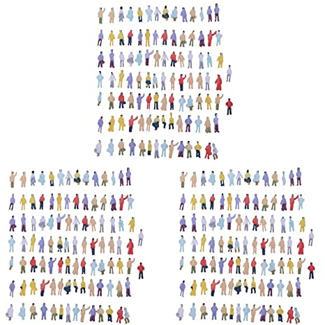 Uikdjgu 300Pzs Modelo Pintado Tren Personas Figuras Escala N (1 A 150)