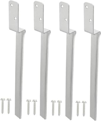 Sharplace 4 Pezzi Recinzione Dopo Le Poste di Ancoraggio di Ancoraggio Facili da installare Accessori di Giardinaggio Facili da Usare Unghie a Terra