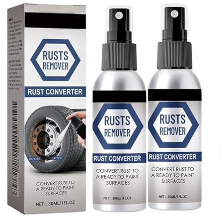 2PCS Nexa Rust Remover Spray - Fast-Acting Nexa 2.0 Rust Dissolver for Metal, Nexa Car Scratch Remover, Nexa 2.0 Anti Rusts Iron Out Spray, Iron Stain Cleaner