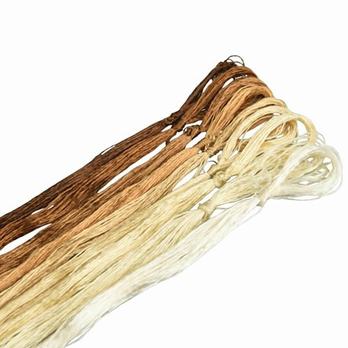 MINGGUXIUYI hilo de seda de morera – seda natural pura, ideal para bordado a mano, tejido, joyería DIY y kits de manualidades (62)