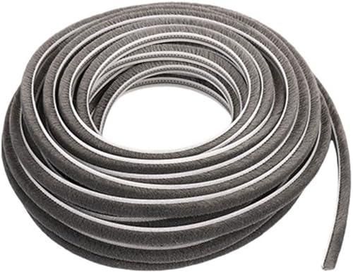 Unikicool Burlete Puerta corredera,Cepillo burlete Ventana,Junta de Cepillo Inferior de la Puerta,Aislante Térmico,Antipolvo,Antiinsectos,Insonorizado,para Puerta,Ventana y Armario