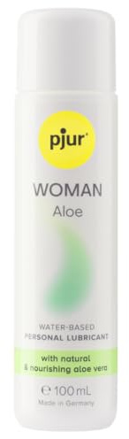 pjur WOMAN Aloe - Gel lubrifiant à l'aloe vera à base d'eau - Pour la peau sensible des femmes (100ml)