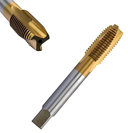 Corintian HSS TiN Gewindeschneider Form D, Ø M2 - M20, Gerade Nut, Universal Gewindebohrer, Maschinengewindebohrer, für Durchgangslöcher (M14)