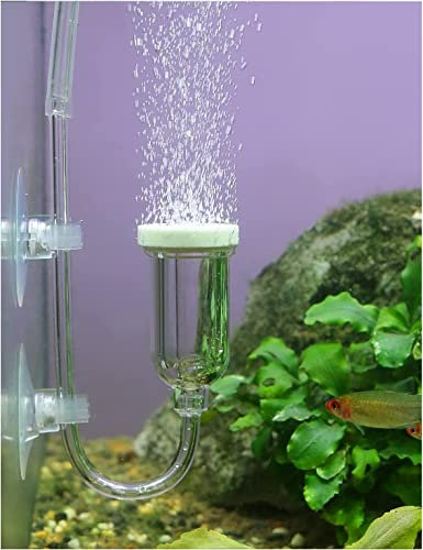 boxtech Aquarium Nano Air Stone, Fish Tank Ultra Silent Nano Bubble Stone for Oxygenation, used in Aquarium Fish Tank (Hose and Air Pump not included)