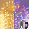 Led Lichterkette Strom 35M 300 LED mit Fernbedienung Timer Merkfunktion Lichterkette IP65 Wasserdicht für Innen und Außen,Niederspannung, Lichterkette für Party Weihnachten Garten Zimmer