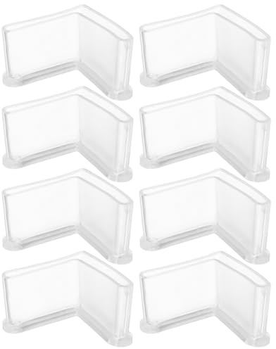 Toddmomy Patins de Meubles en Caoutchouc Pied Caoutchouc L-Shaped, Lot de 8 Pièces Faciles à Installer pour Protection Angle Meuble et Pieds de Chaises ou Tables