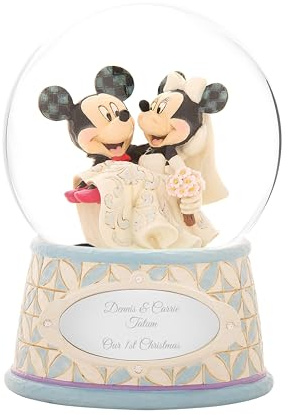 Enesco Mickey und Minnie Hochzeit Schneeball 17Cm