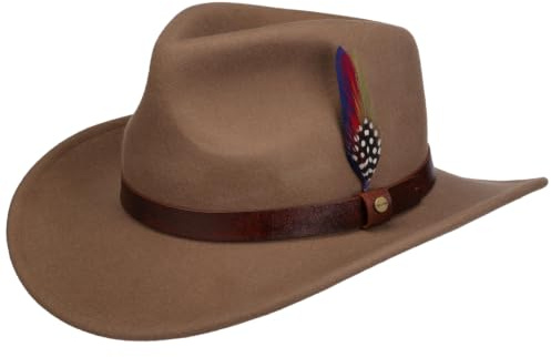 Stetson Oklahoma Chapeau Cowboy Western Feutre de Laine Asahi Guard Hydrofuge Homme Toutes Saisons