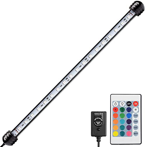 NICREW Submersible Aquarium Light, Underwater RGB Multicolor LED Lights for Fish Tank, 48cm