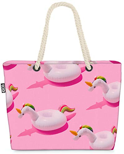 VOID enhörning simdjur strandväska Shopper 58 x 38 x 16 cm 23 L XXL shoppingväska väska resväska Beach Bag