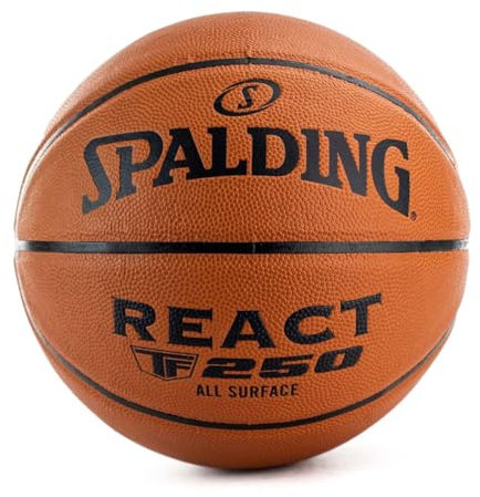 Spalding React TF-250 Ball 76801Z, Unisex basketballs, orange, 7 EU