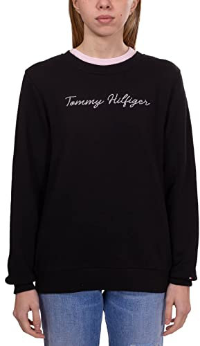 Tommy Hilfiger - Felpa Donna con Ricamo Signature Lurex - Taglia S