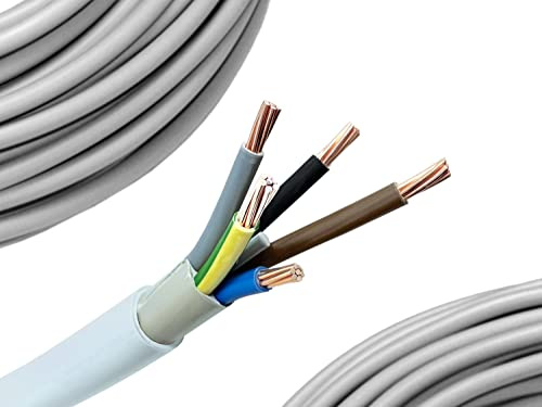 NYM-J 5x16mm² Feuchtraumkabel Mantelleitung 1-25 Meter, Länge:15 Meter