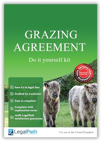 Grazing Agreement - Digital Download Code - Simple to Complete - Includes Explanatory Notes & A Complete Example by LegalPath ® - Legal Path