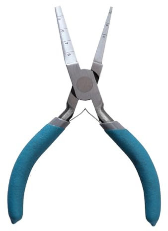 Yuecoom Double Square Nose Winding Pliers, 6in Jewelry Pliers Wire Bending Pliers Multifunctional Wire Looping Pliers with Scales for Crafts Jewelry Making DIY Crafts