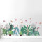 astylishome Wandsticker Kinderzimmer Wandtattoo Palme Wandaufkleber Tropische Pflanzen Grüne Aquarell Palmen für Wohnzimmer Schlafzimmer Flur Bad Wanddeko 0816